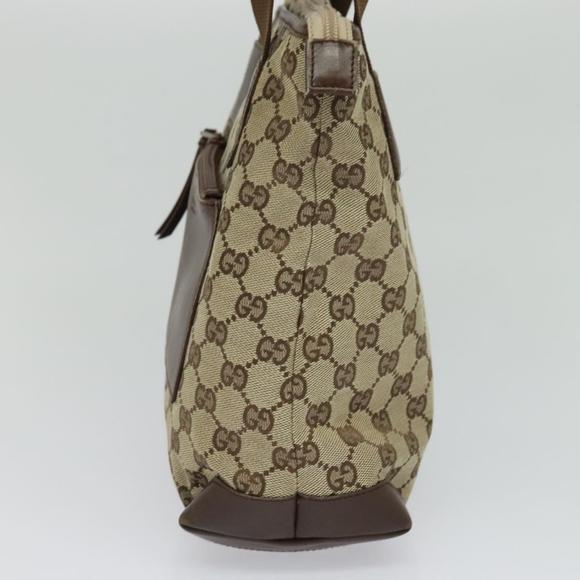 GUCCI GG Canvas Tote Bag Beige 019 0402 Auth 114245 - Picture 4 of 16